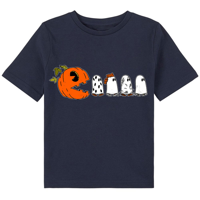 Pumpkin Ghost Pacman Class T-Shirt