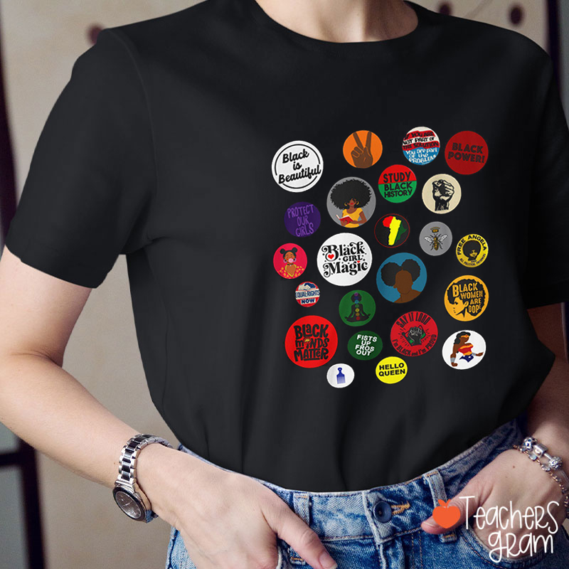 Black Woman Pride Teacher T-Shirt