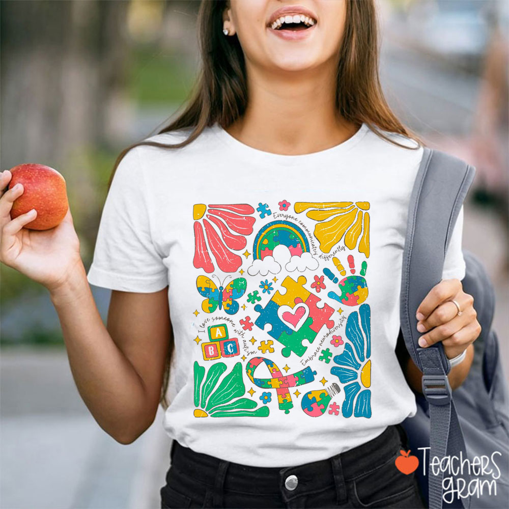 I Have Someone With Autism Teacher T-Shirt