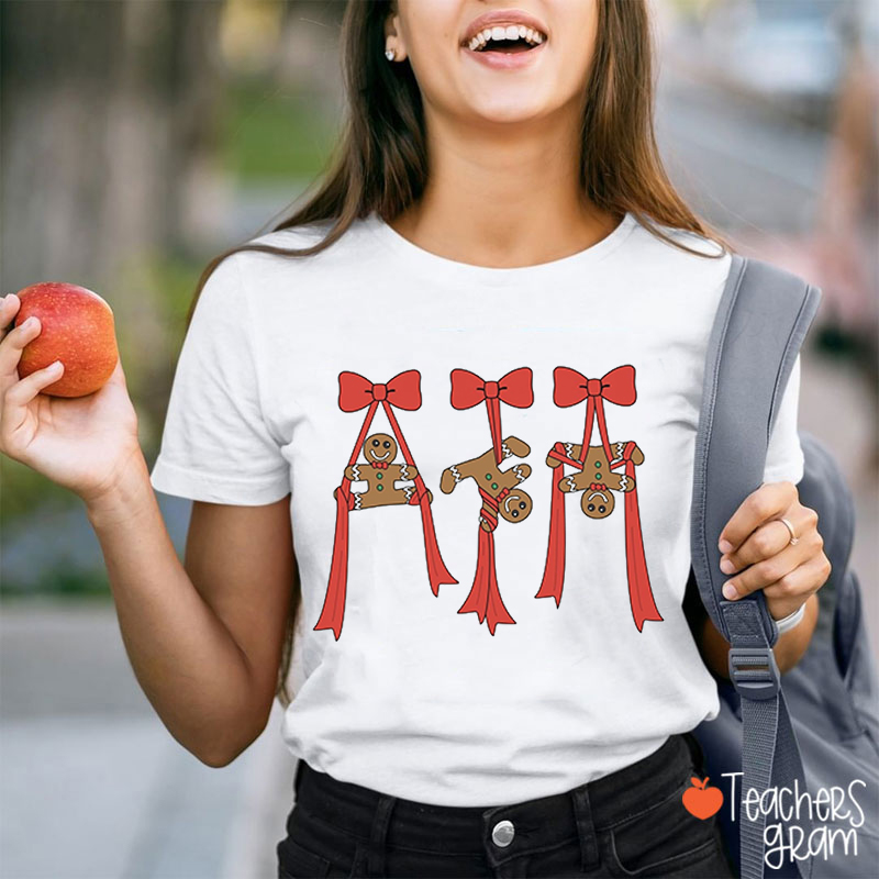Gingerbread Man Christmas Dance Teacher T-Shirt