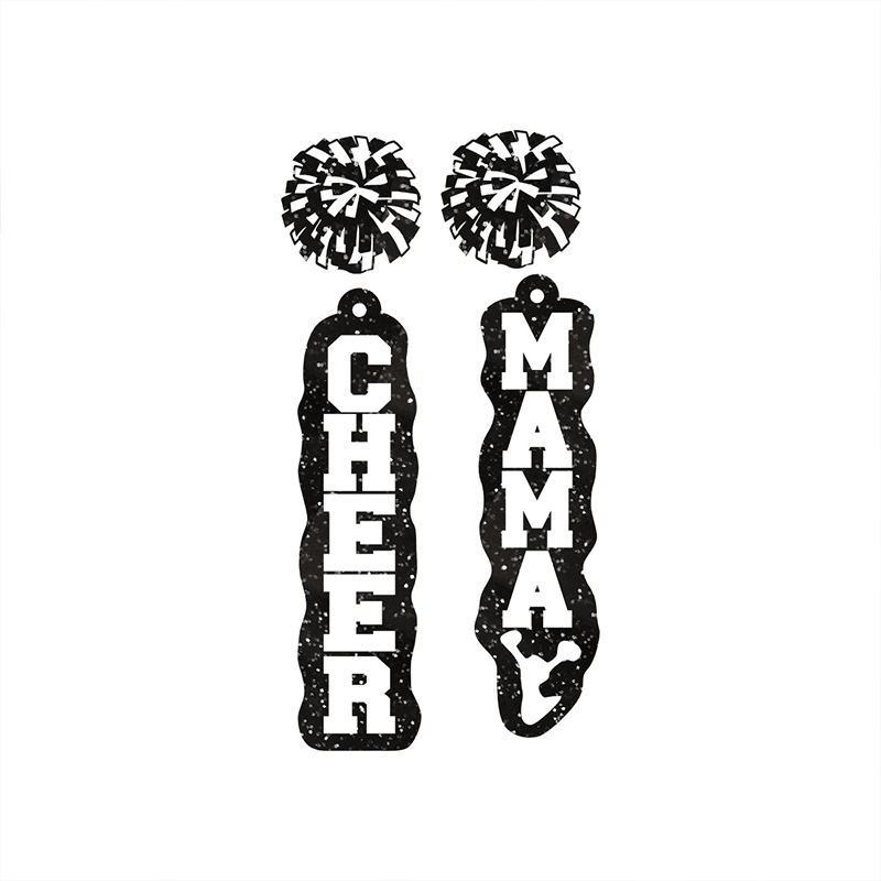 Cheer Mama Letter Mother's Day Teacher Acrylic Earrings
