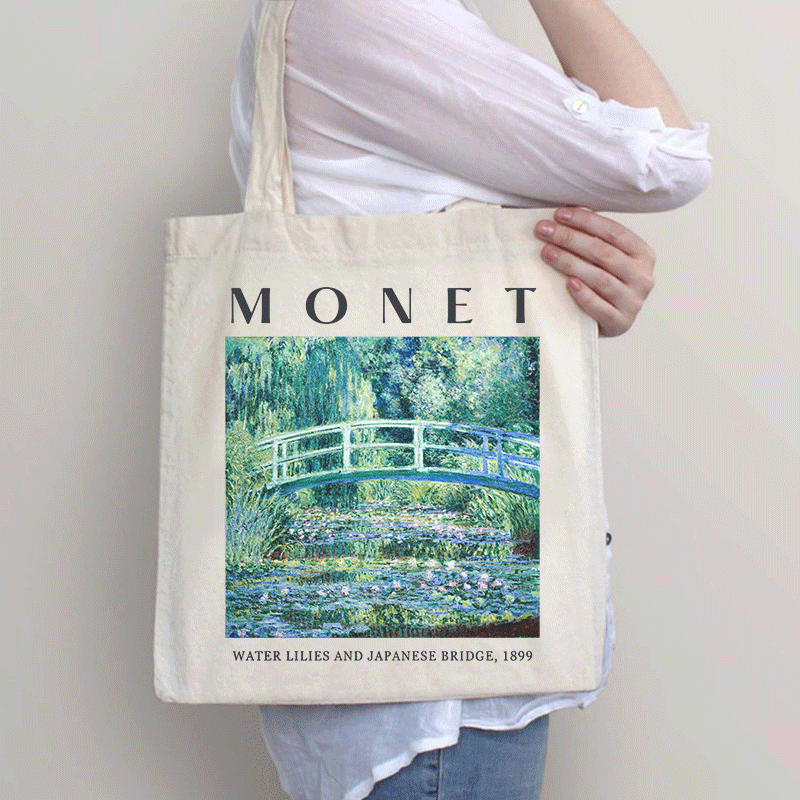 Monet Water Lilies And Japanese Bridge 1899 Tote Bag