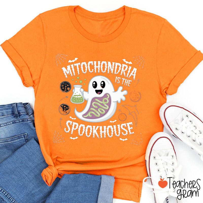 Mitochondria Is The Spookhouse Teacher T-Shirt
