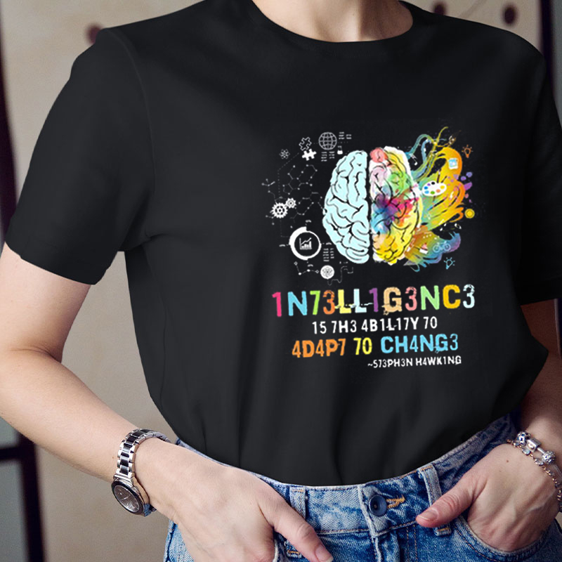 Stephen Hawking Intelligence Teacher T-Shirt