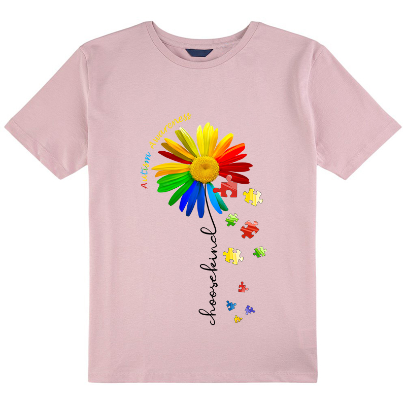 Autism Awareness Choose Kind Colorful Daisy Class T-Shirt