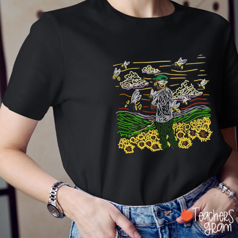 Flower Boy Aesthetic Inpsired Art Teacher T-Shirt