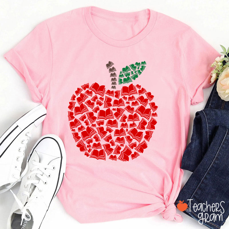 Books Apple Teacher T-Shirt