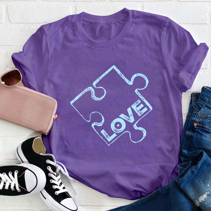 Love Autism Teacher T-Shirt