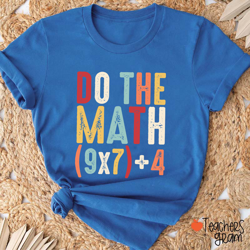 Vintage Do The Math 67 Meme Teacher T-Shirt