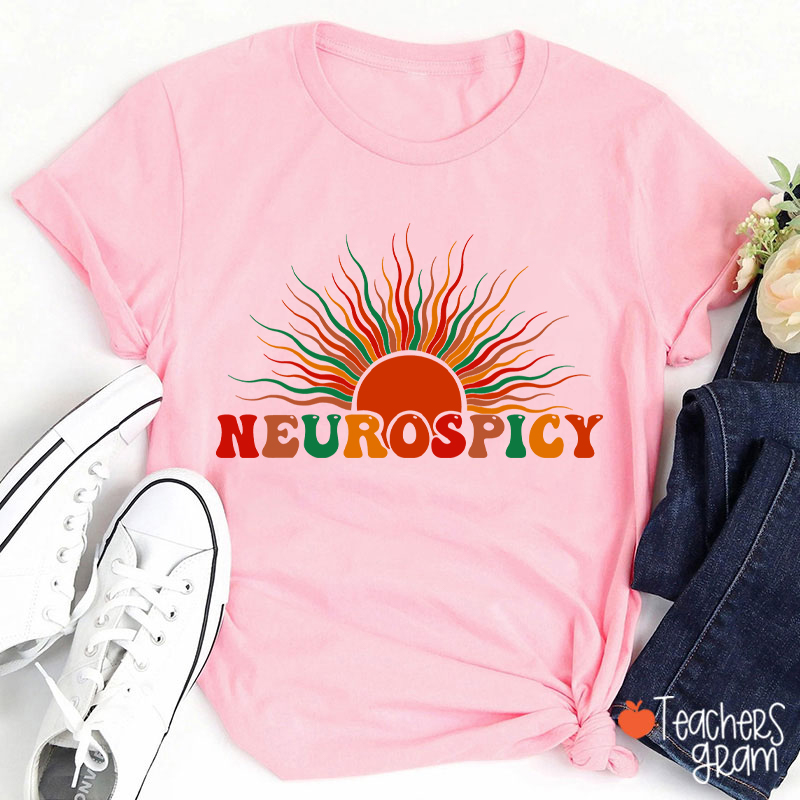 Neurospicy Autism Awareness Teacher T-Shirt