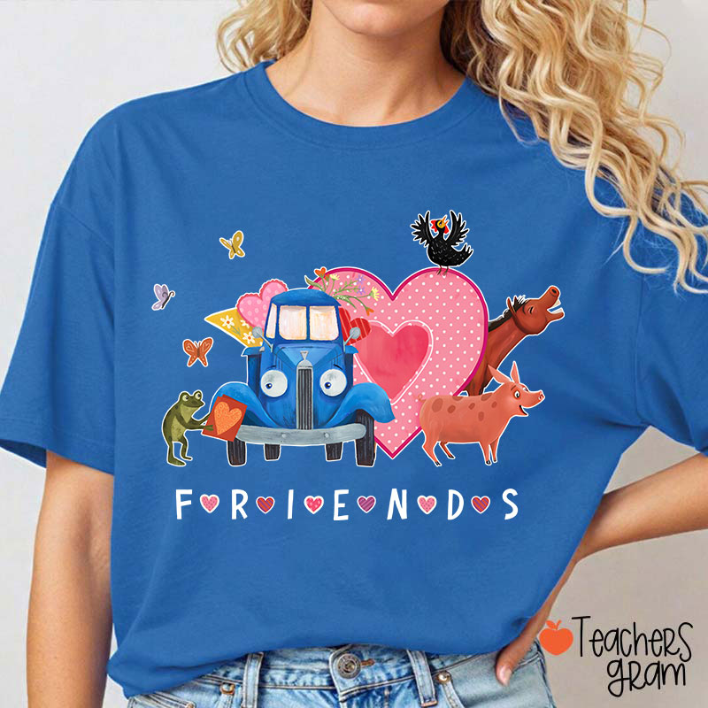 Friends Happy Valentine's Day Teacher T-Shirt