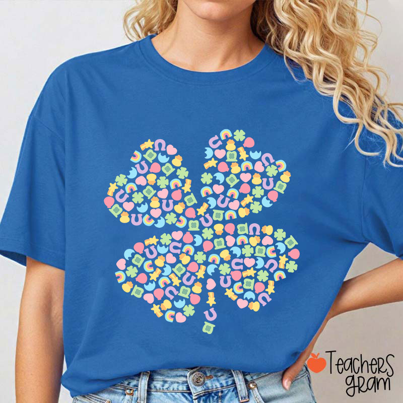 Lucky Charms Shamrock Teacher T-Shirt
