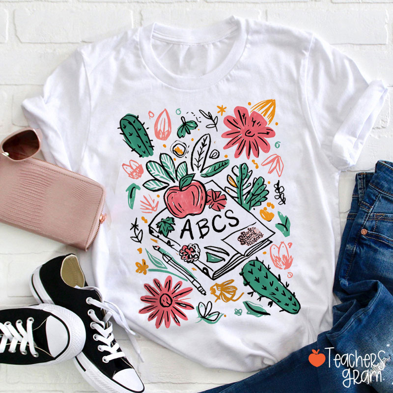 Back To School Boho floral Teacher T-Shirt