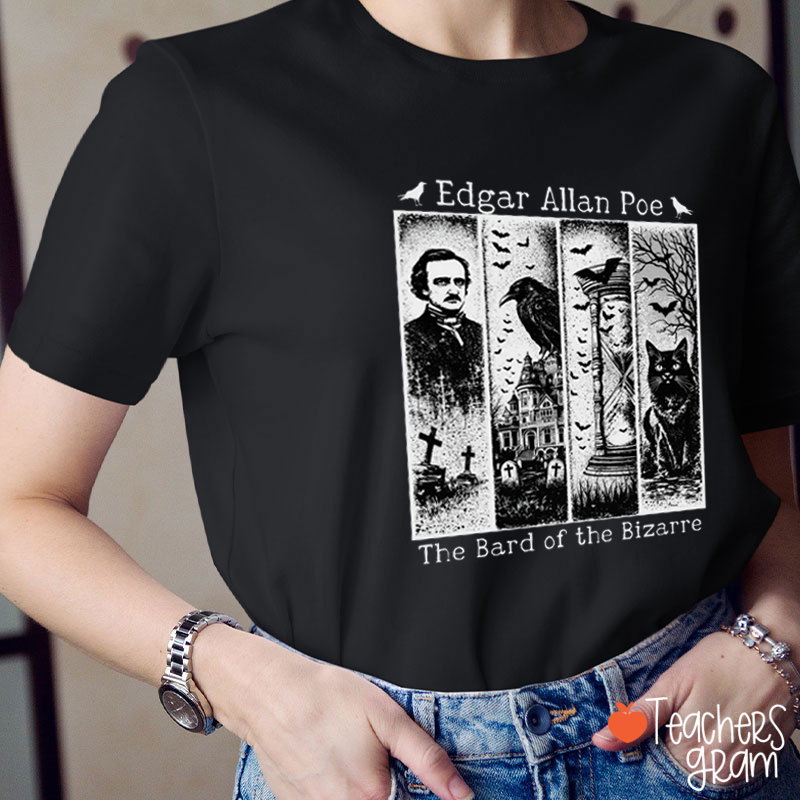 Black LiteratureThe Bard Of The Bizarre Teacher T-Shirt