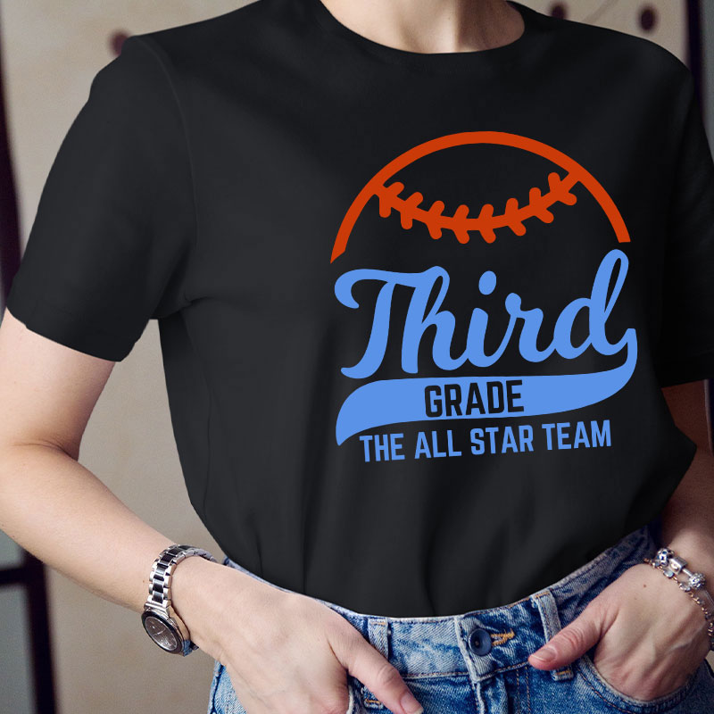 Personalized Baseball The All Star Team Teacher T-Shirt