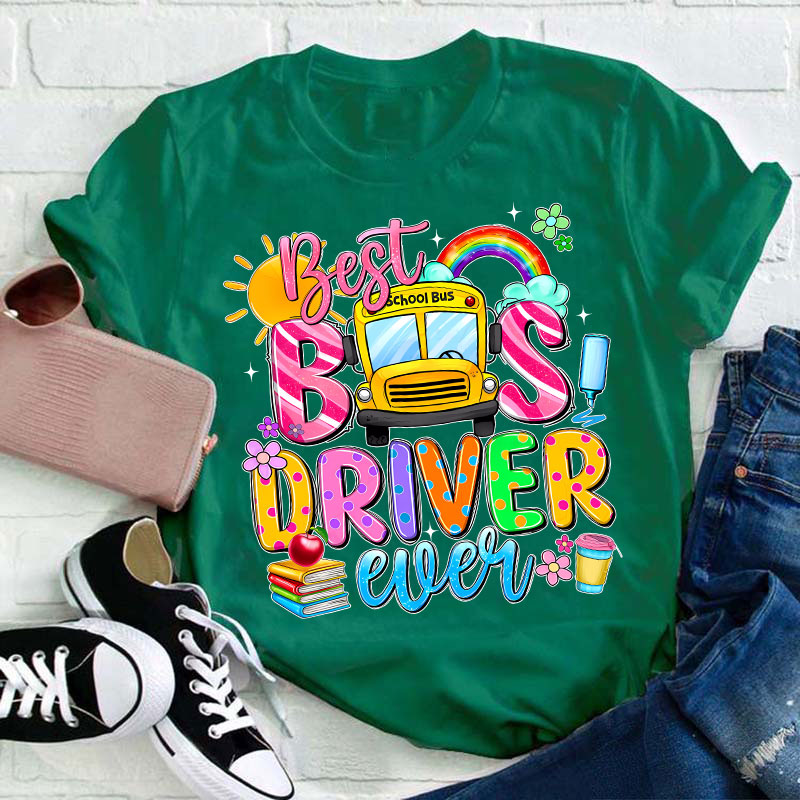 Best Bus Driver Teacher T-Shirt