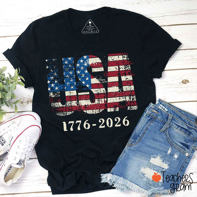 USA 1776-2026 Teacher T-Shirt