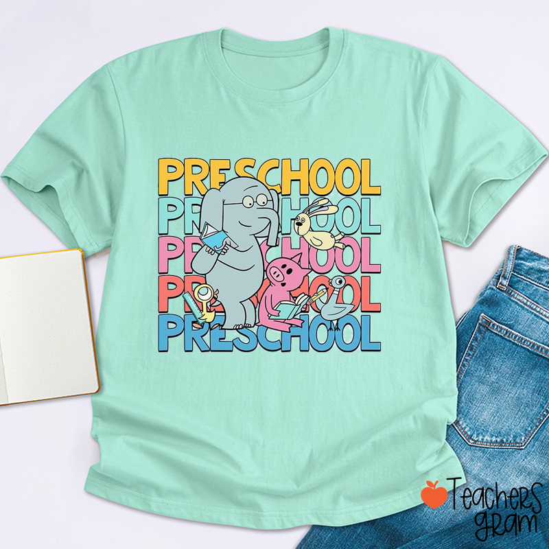 Personalized Grade Children's Books Teacher T-Shirt