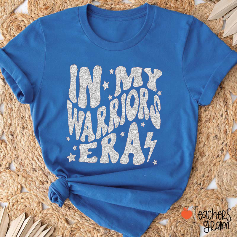 Personalized Mascot Glitter In My School Spirit Era Teacher T-Shirt