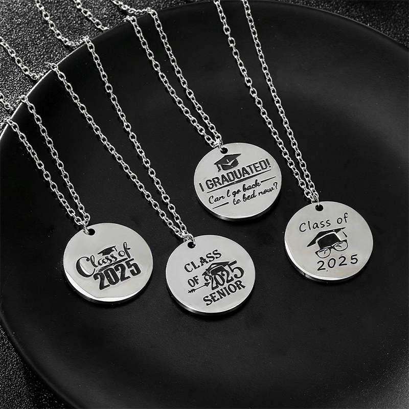 Graduation Season Gift Stainless Steel Teacher Necklace