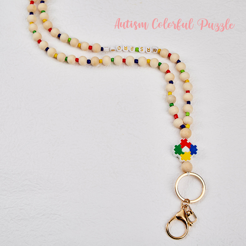 Personalized Beautiful Teaching Elements Teacher Lanyard