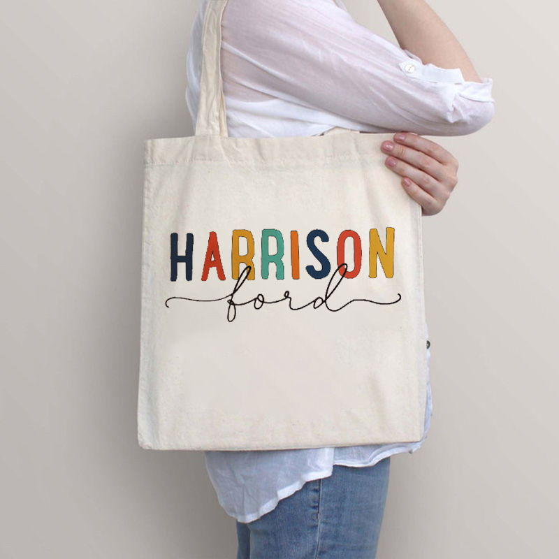 Personalized Name Teacher Tote Bag