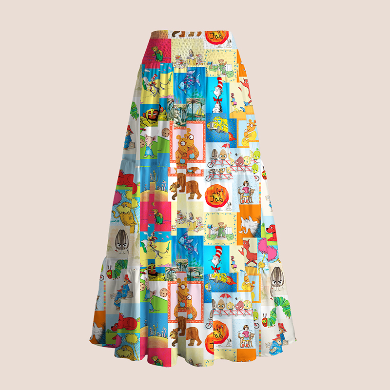 I Still Read Children's Books Teacher Tiered Skirt