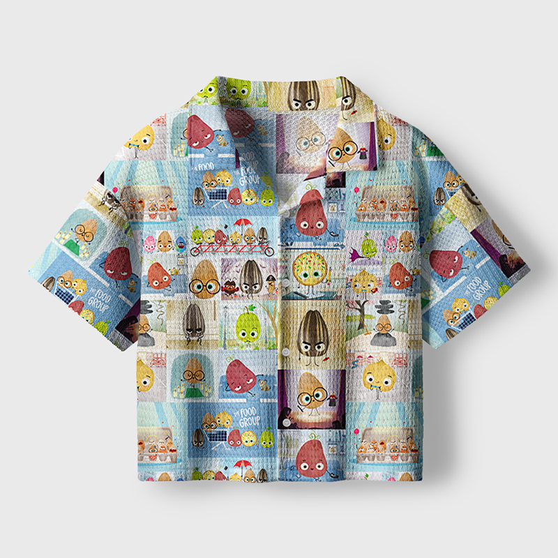 Potatoes Seeds Eggs Teacher Crochet Crop Camp Shirt