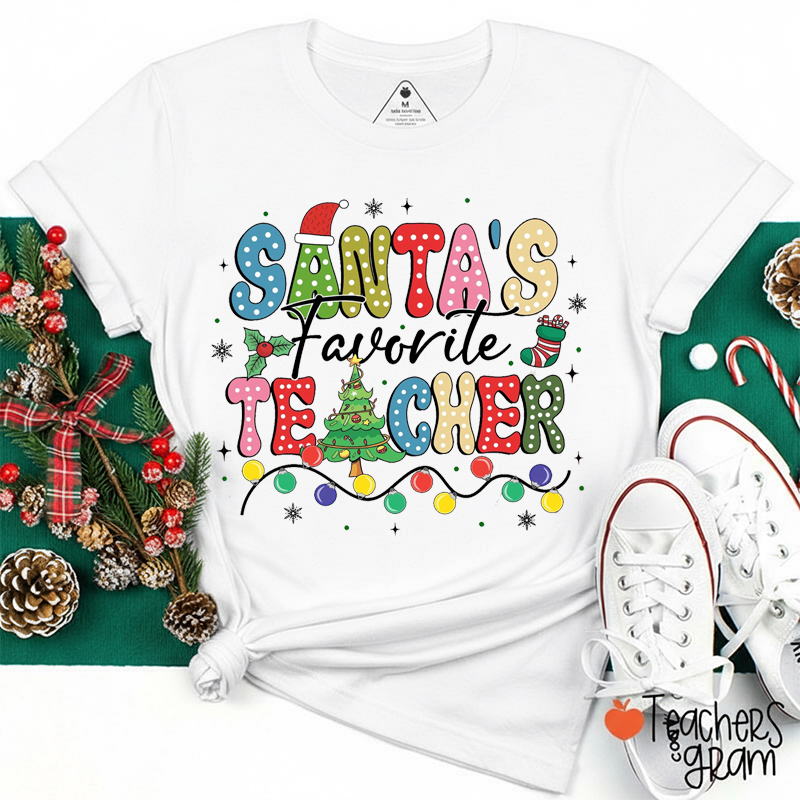 Santa's Favorite Teacher T-Shirt