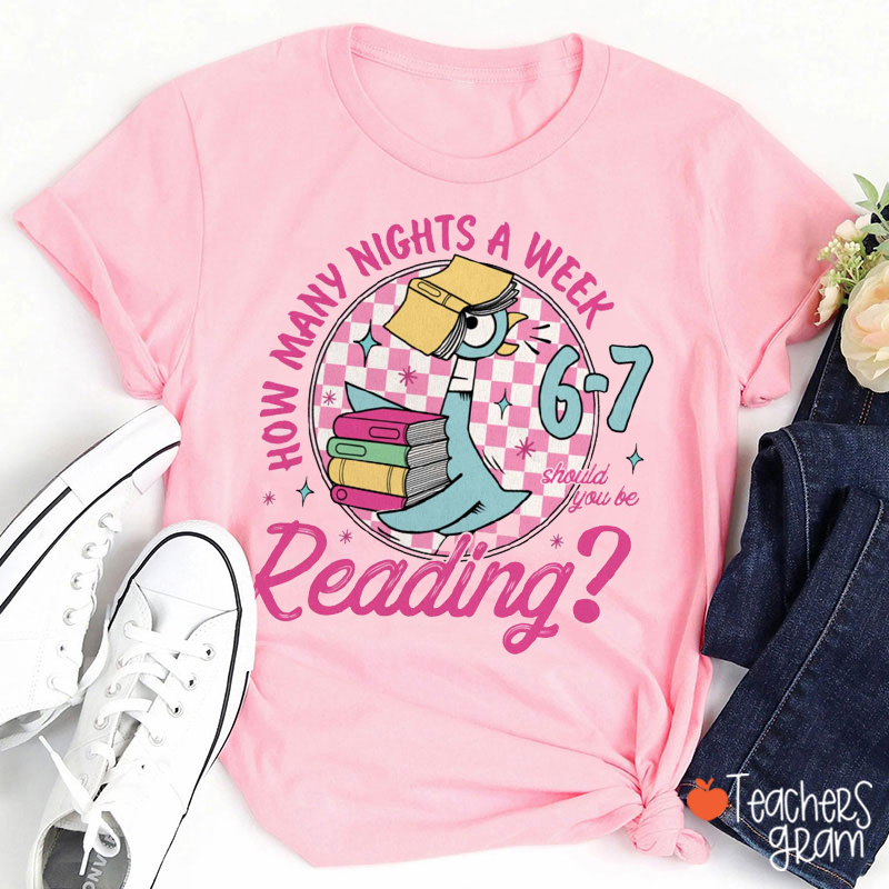 Funny Reading 6-7 Teacher T-Shirt