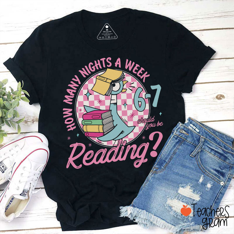 Funny Reading 6-7 Teacher T-Shirt