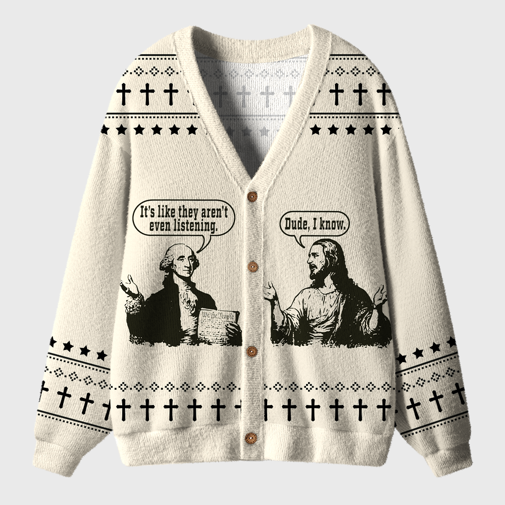 It's Like They Aren't Even Listening Teacher Ugly Cardigan Sweaters