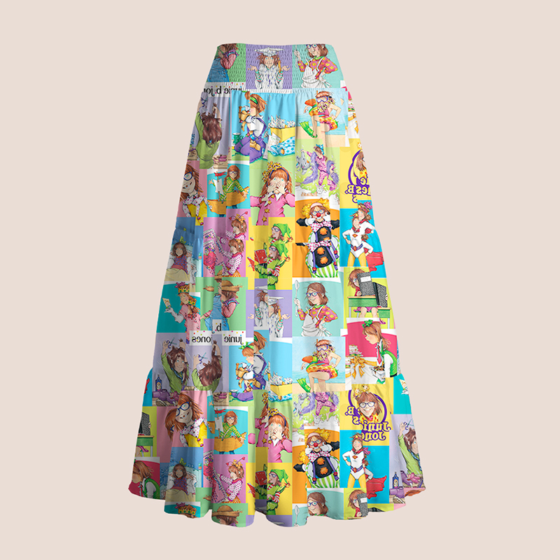 Little Girl Children's Book Teacher Tiered Skirt