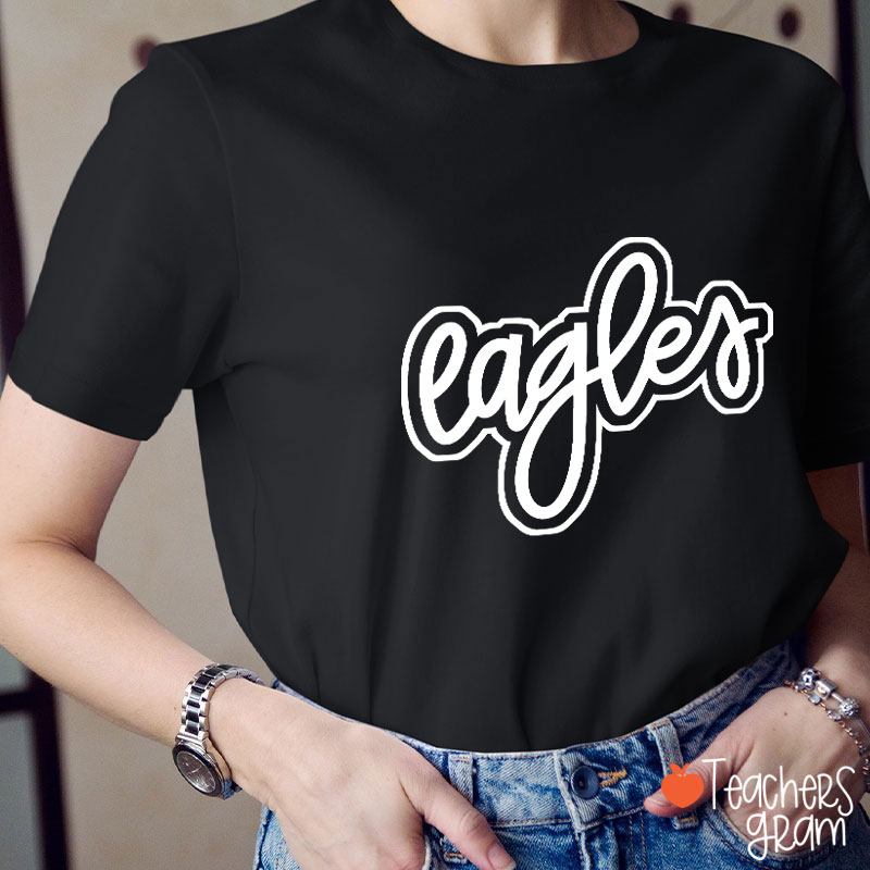 Personalized Mascot School Spirit Game Day Teacher T-Shirt