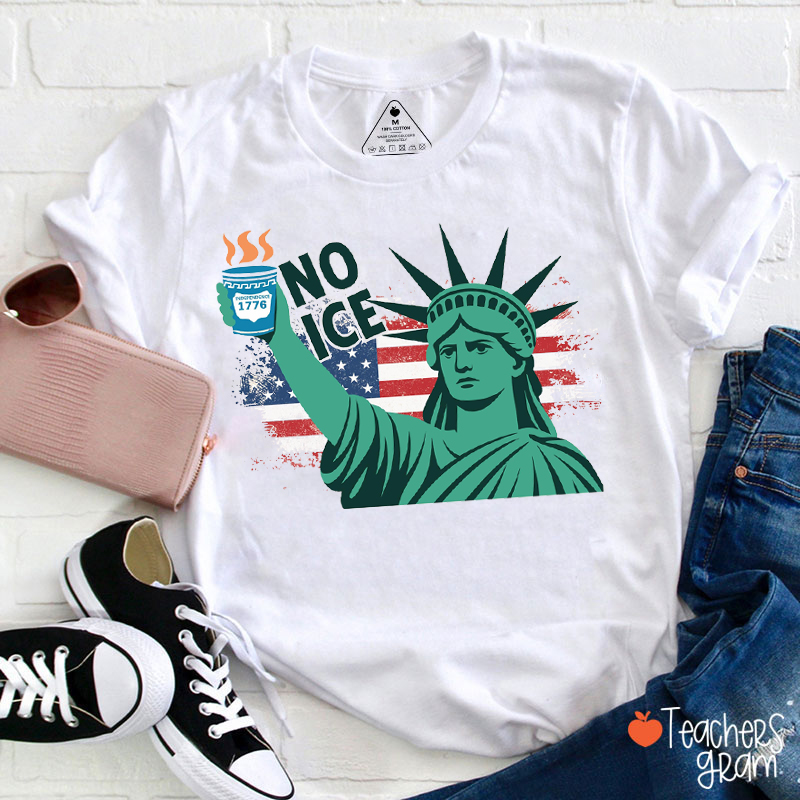 No Ice Protest Social Justice Equality Teacher T-Shirt