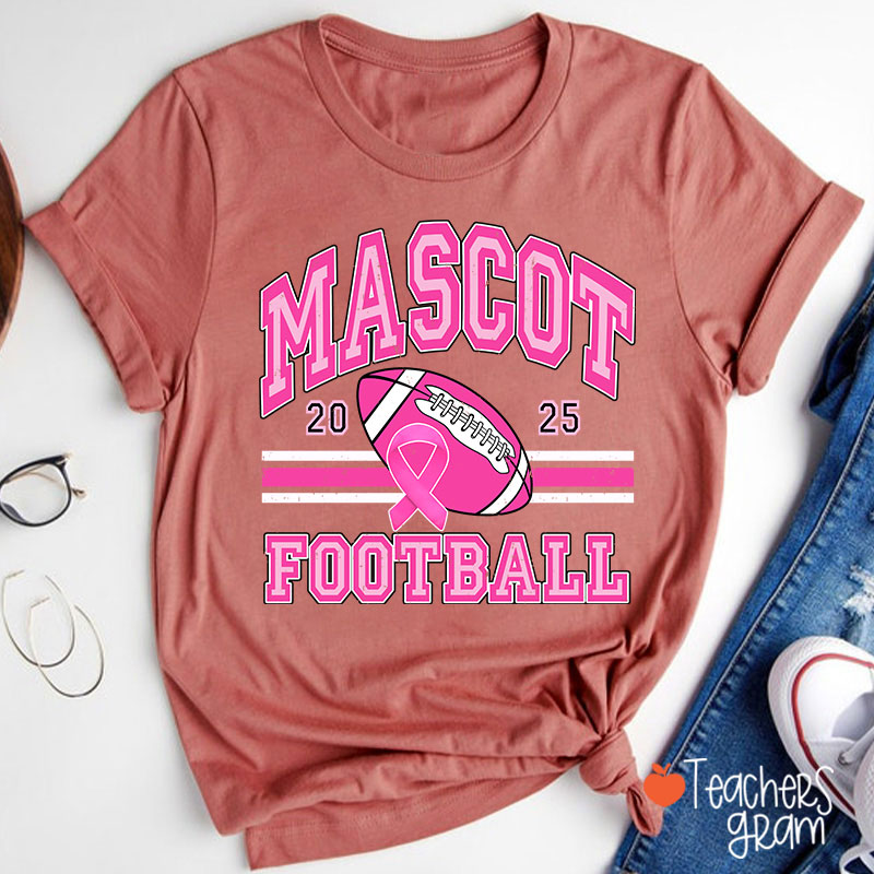 Personalized Mascot And Sport Breast Cance Teacher T-Shirt
