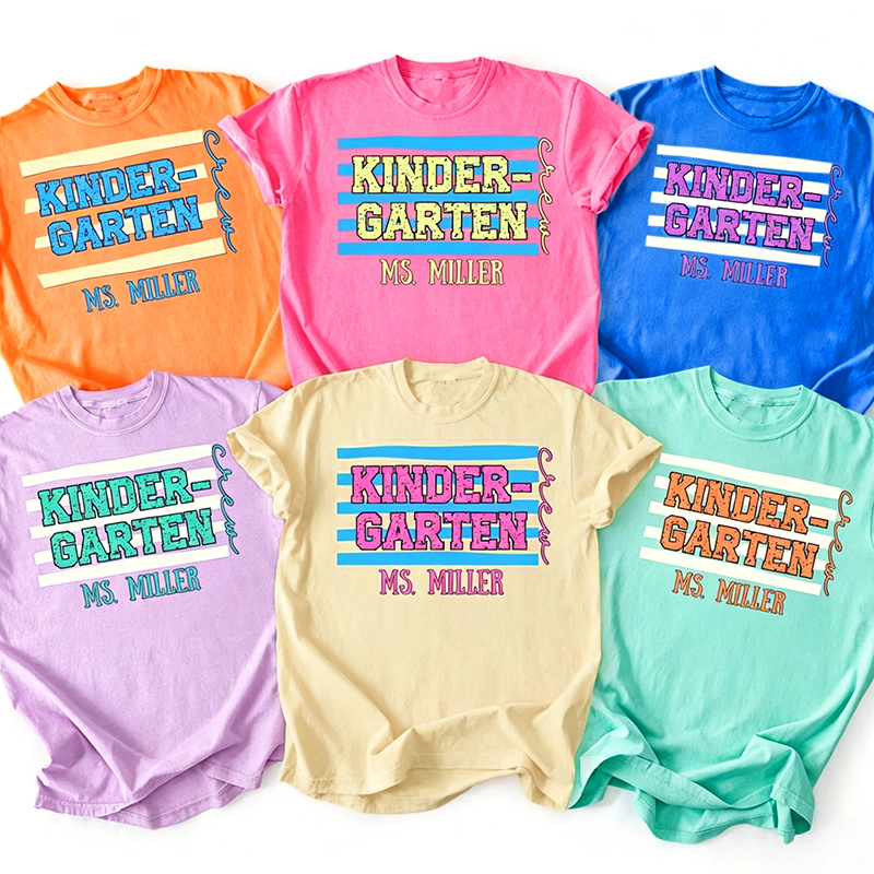 Personalized Grade And Name Dream Team Crew Teacher T-Shirt