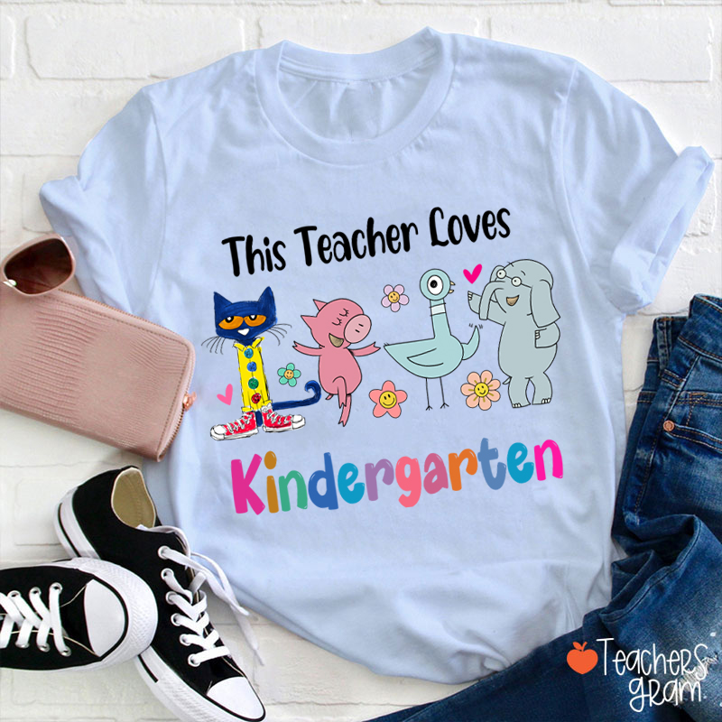 Personalized Grade This Teacher Loves Kindergarten Teacher T-Shirt