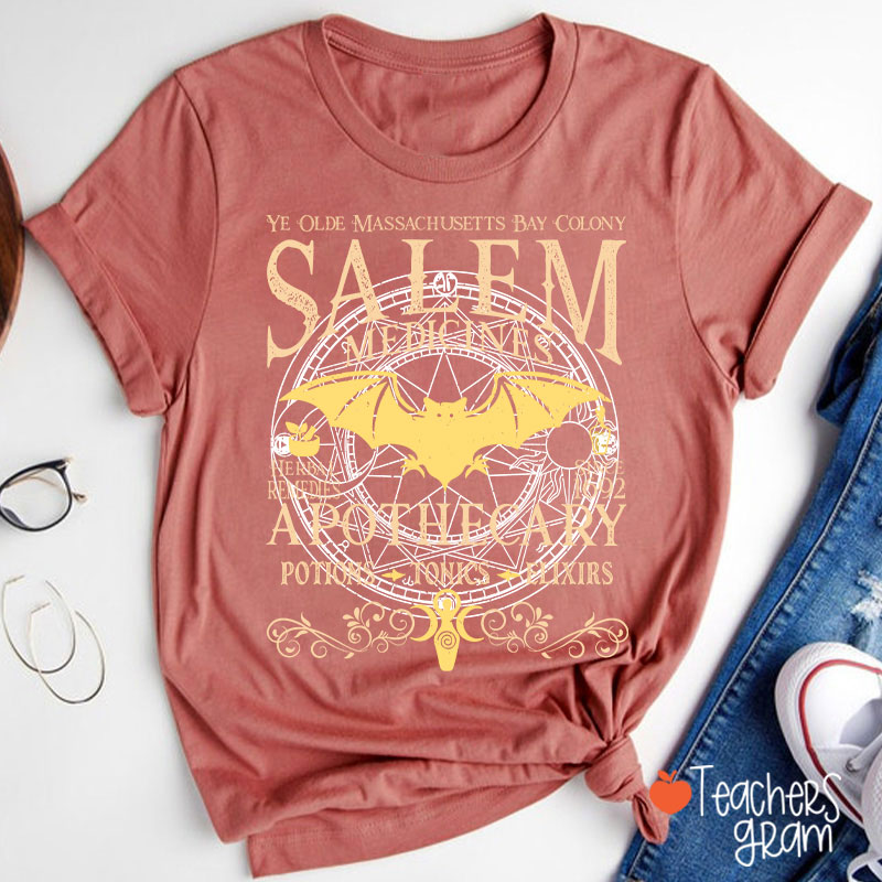Salem Apothecary Halloween Teacher T-Shirt