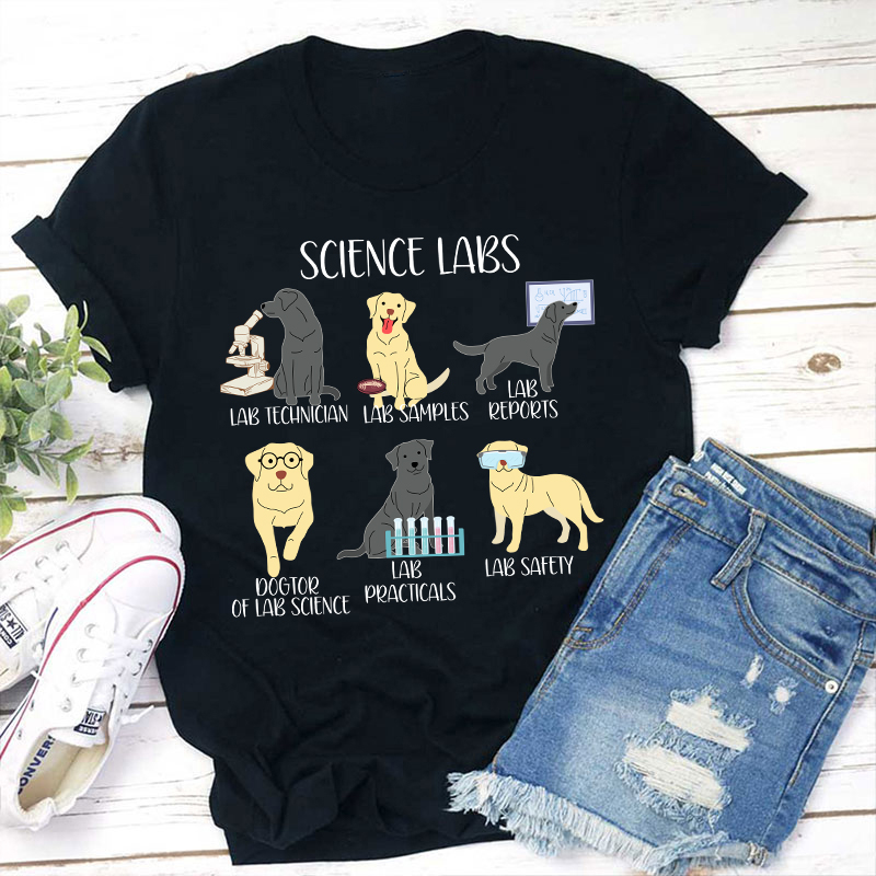 Labrador Retriever Funny Science Teacher T-Shirt