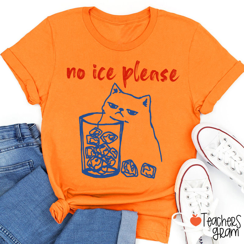 No Ice Please Teacher T-Shirt