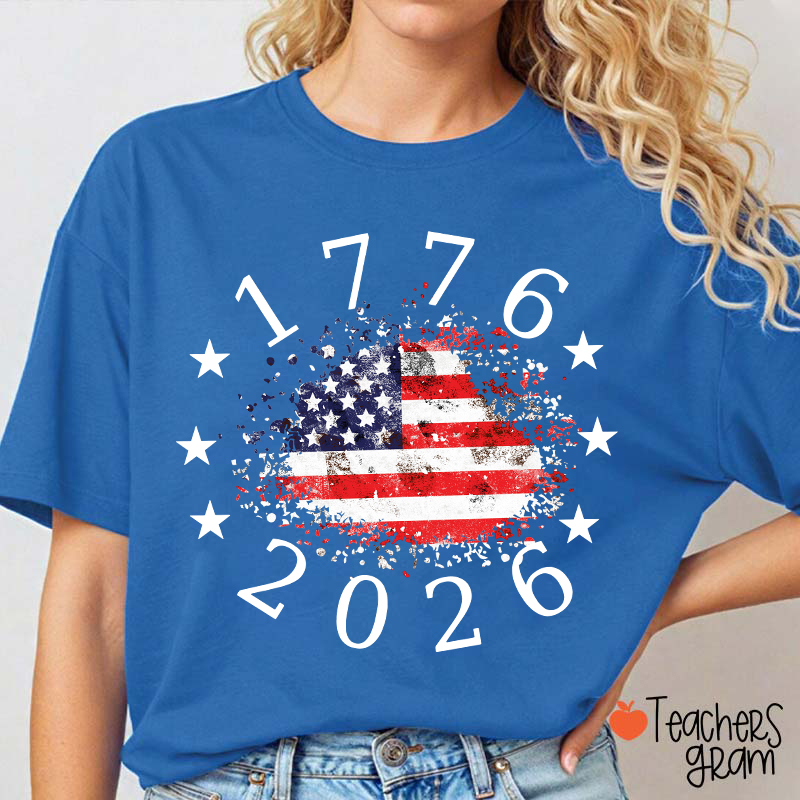 USA 250th Anniversary 1776-2026 Teacher T-Shirt