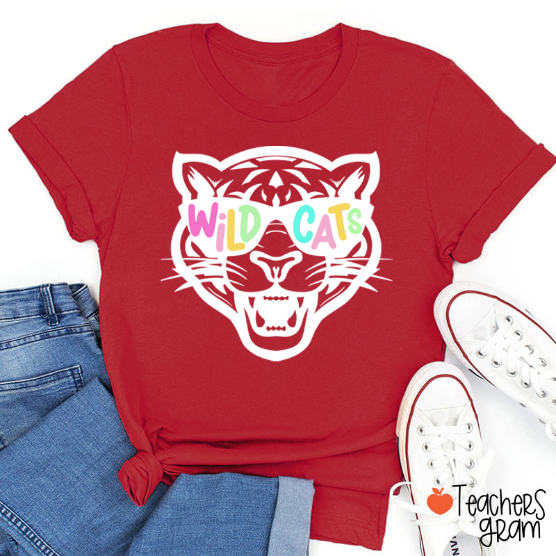 Personalized Sunglasses Mascot Teacher T-Shirt