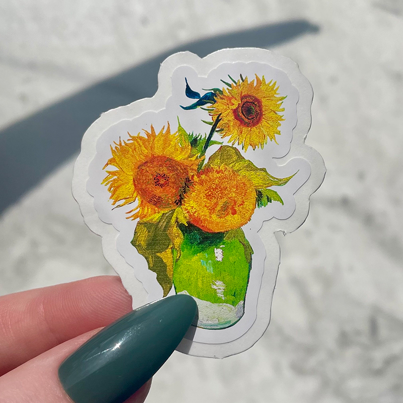 Sunflower Art Teacher Stickers