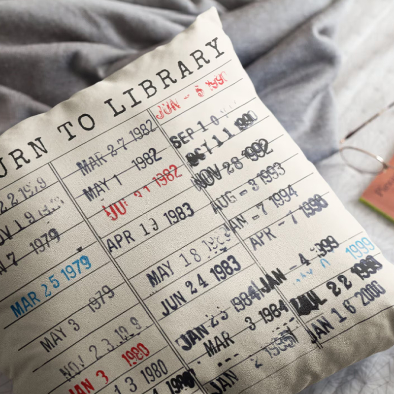Return to Library Teacher Cushion
