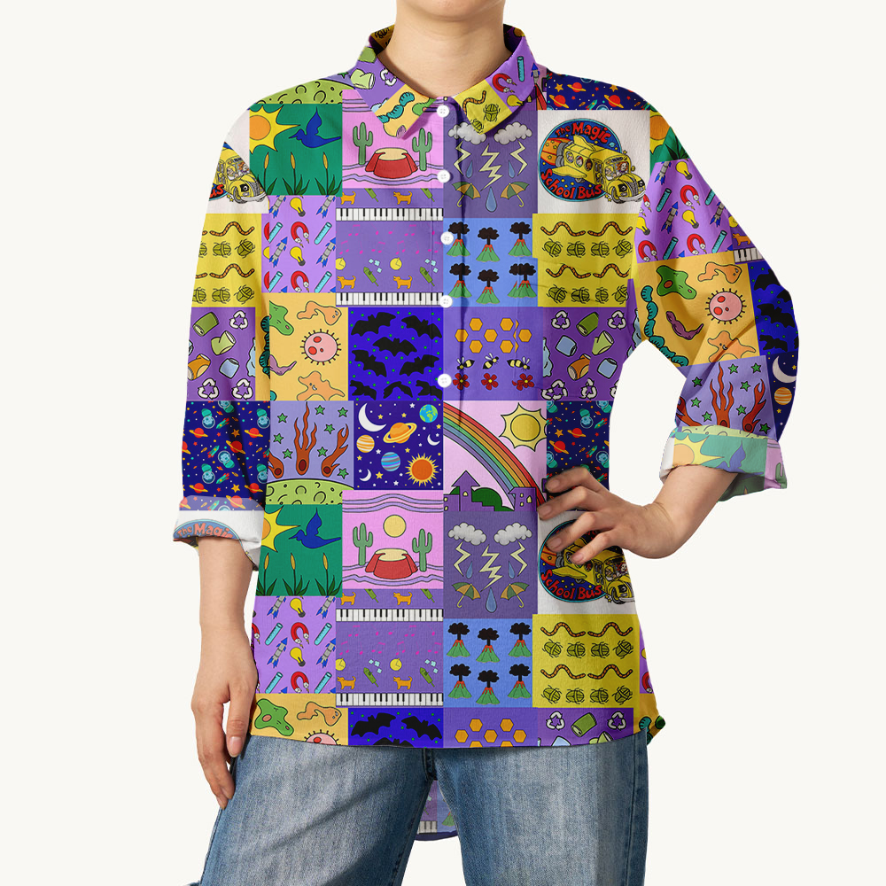 Take Chances Make Mistakes Get Messy Teacher Crinkle Fabric Shirt