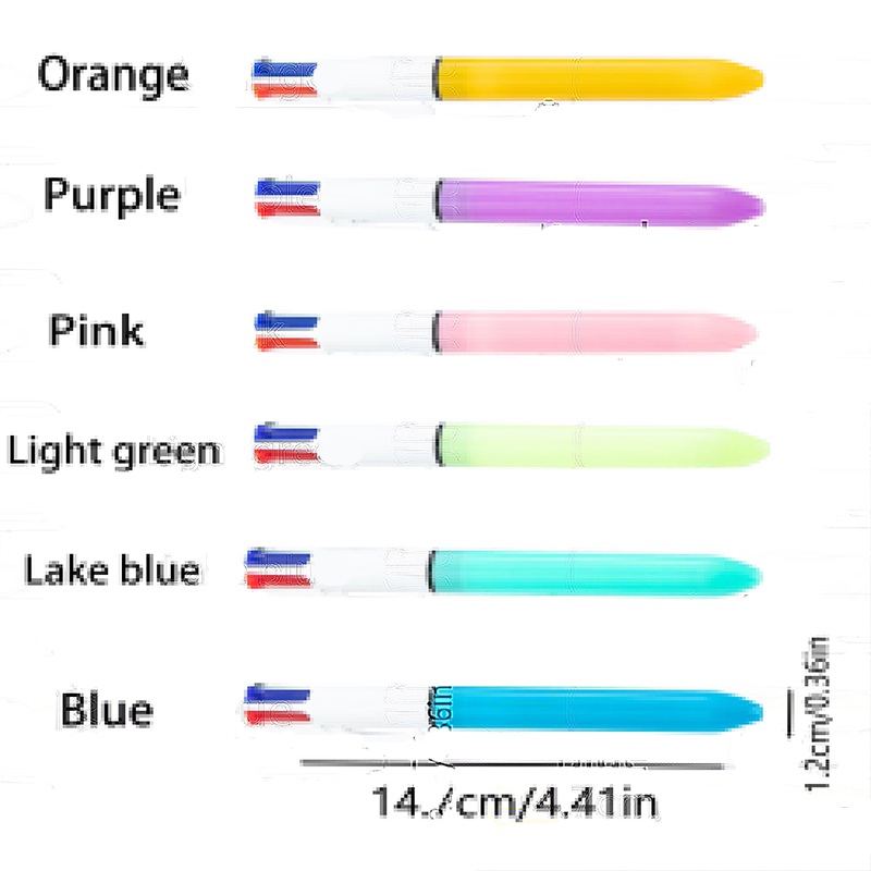 Personalized Name 4 In 1 Multicolor Ballpoint Teacher Pens