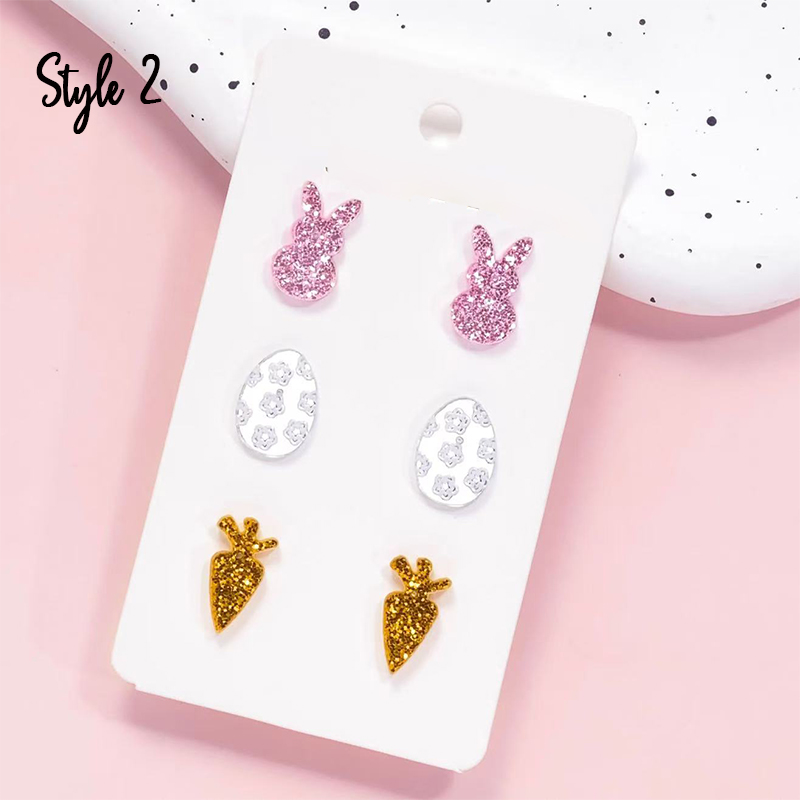 Cute And Sweet Bunny Teacher Acrylic Earrings