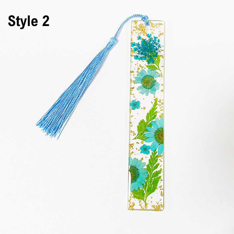 Personalized Pressed Daisy Teacher Bookmark