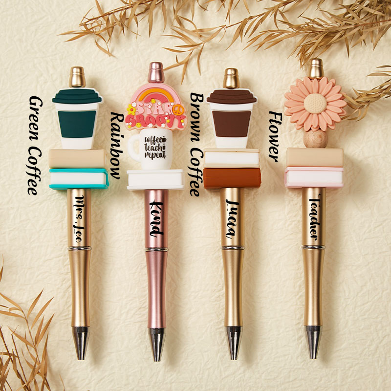 Personalized Coffee Teach Repeat Teacher Pens
